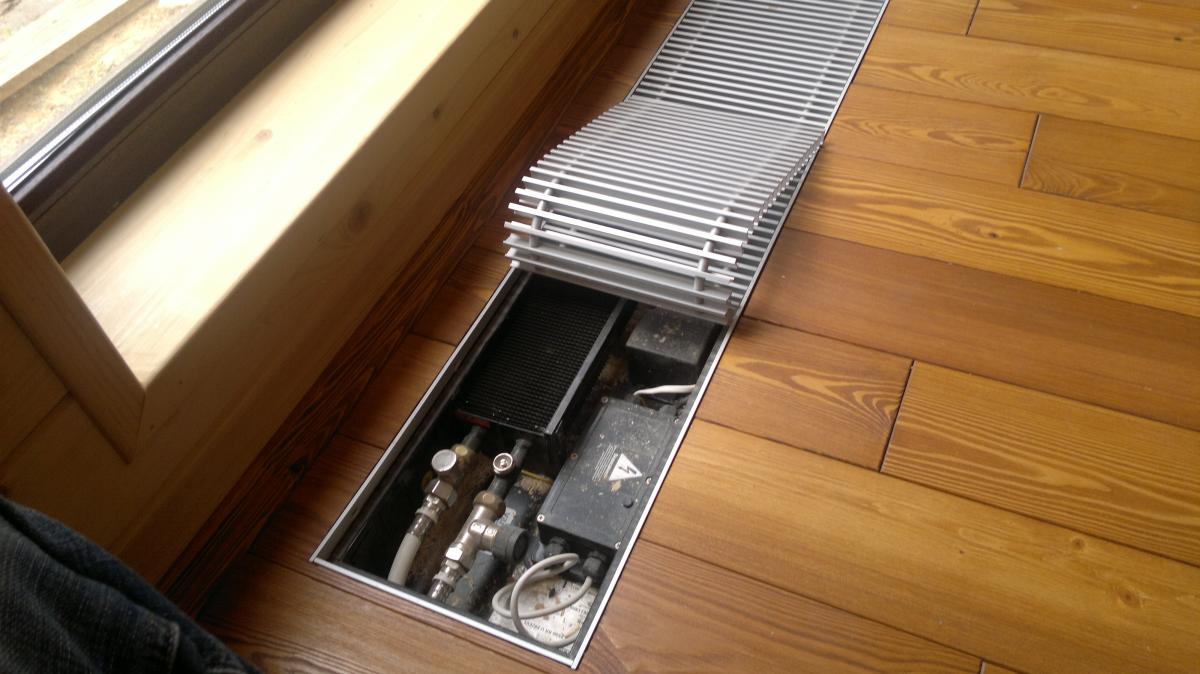 Внутрипольный конвектор отопления для дома и дачи
