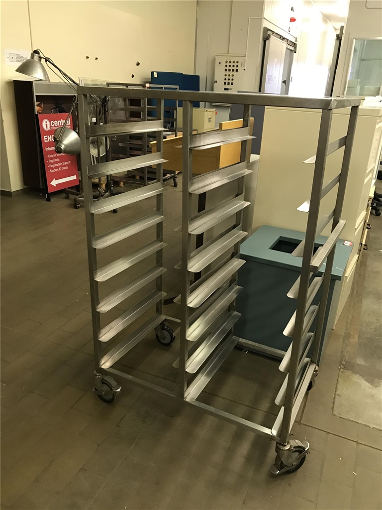 Stainless Steel Baking Tray Trolley, 900x560x1380mm